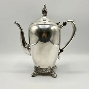 F B Rogers Silver Co. Silver Plated Vintage 19th Century Tea Pot #2670